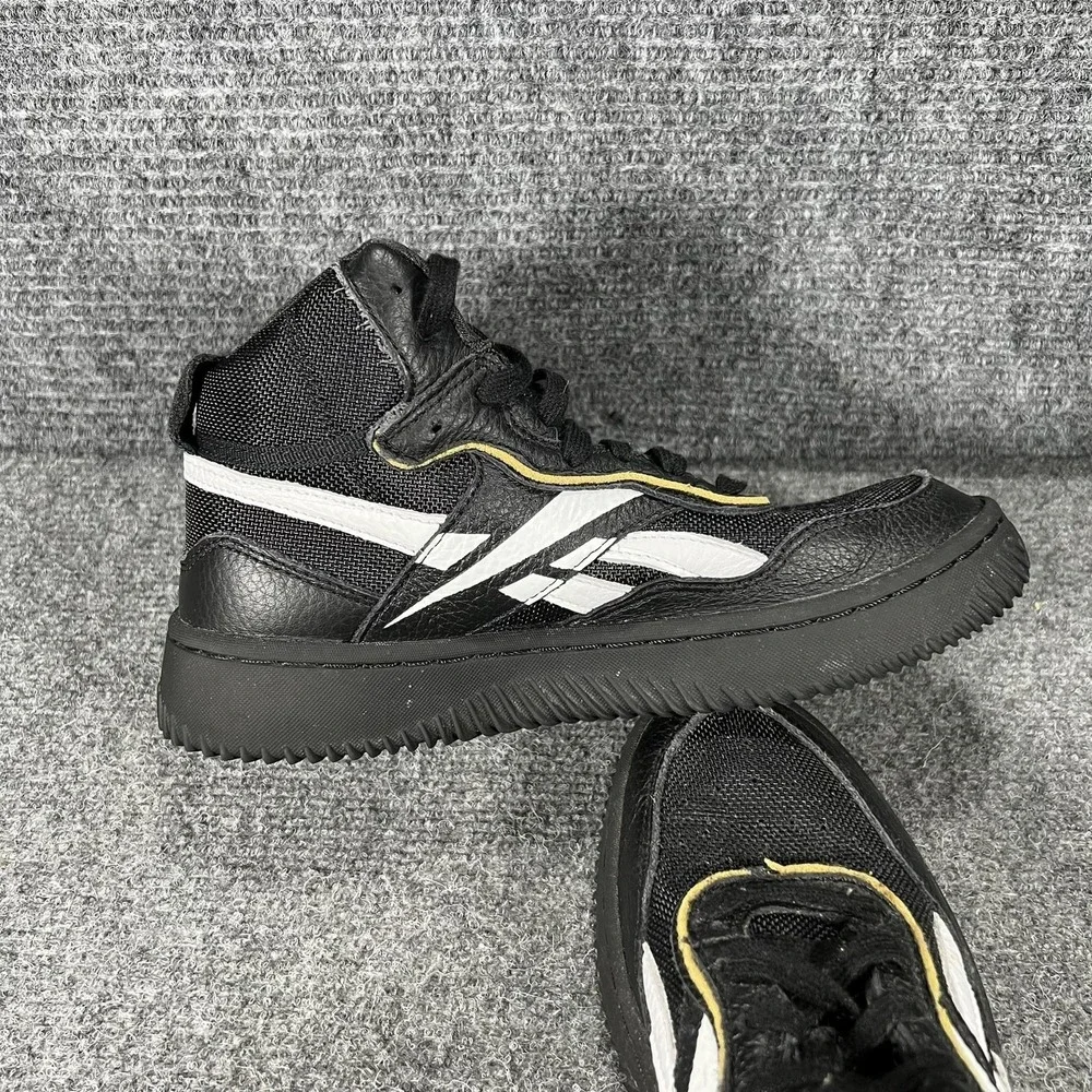 Reebok Shoes Teens Size 5.5 Black High‎ Top Lace Up Athletic Sneakers FX4301